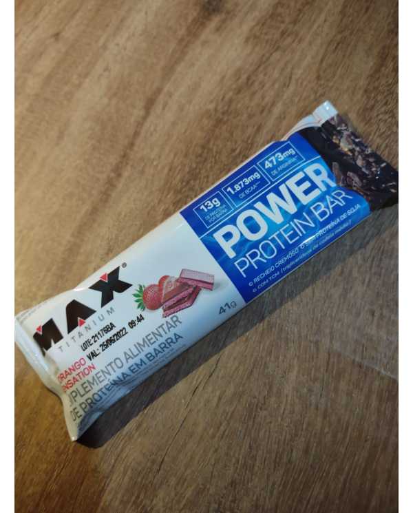Power Protein Bar unidade 41g - Max Titanium