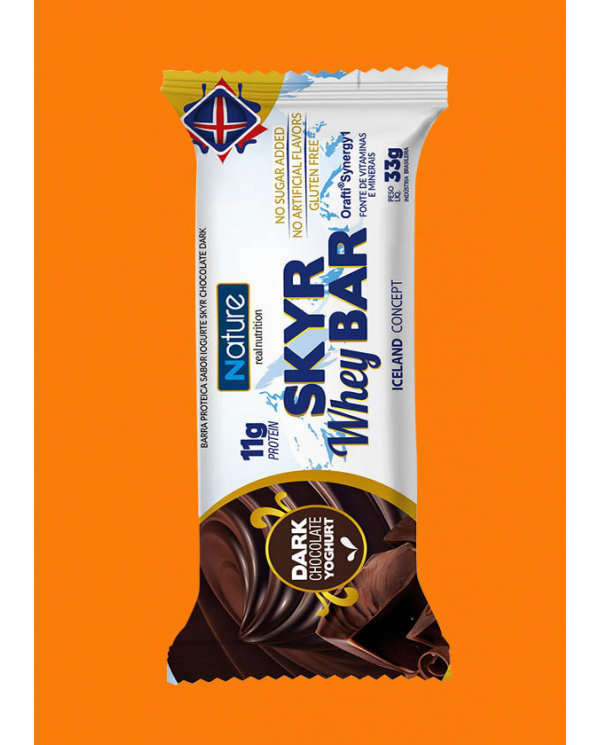 Skyr Whey Bar 33g barra (SEM  açúcar, glúten, sabores artificiais)