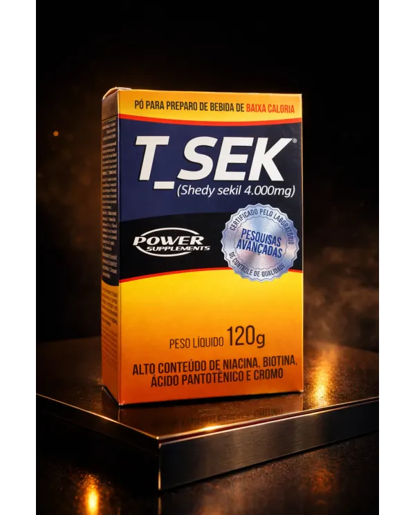 T_Sek Power Supplements Shedy Sekil 4000mg Bebida em Pó Baixa Caloria 120g