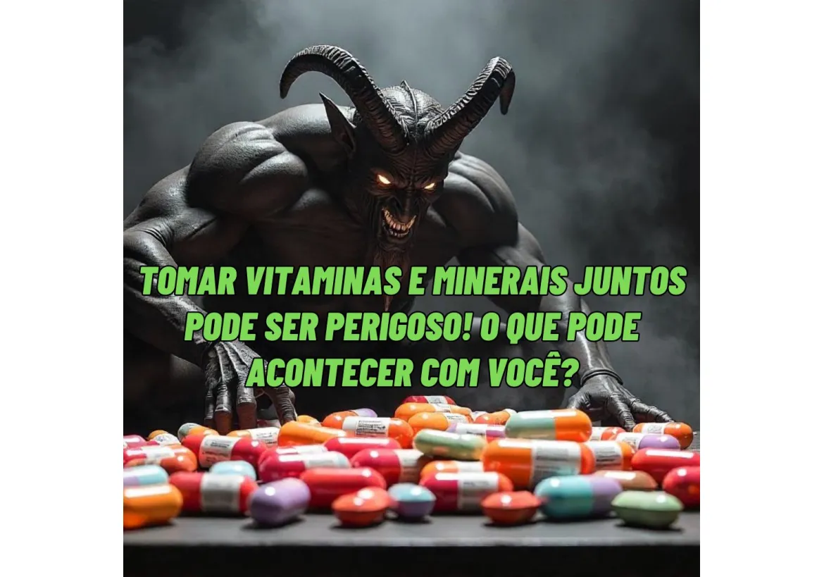 TOMAR VITAMINAS E MINERAIS JUNTOS PODE SER PERIGOSO! O QUE PODE ACONTECER COM VOCÊ?