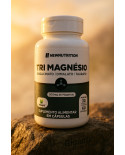 Tri Magnésio NewNutrition 300mg - Bisglicinato, Dimalato e Taurato - 60 Cápsulas Veganas Tri Magnésio NewNutrition 300mg - Bisglicinato, Dimalato e Taurato - 60 Cápsulas Veganas