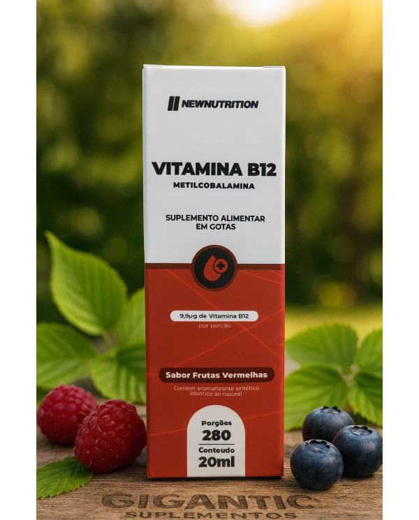Vitamina B12 Metilcobalamina em Gotas 20ml - NewNutrition 
