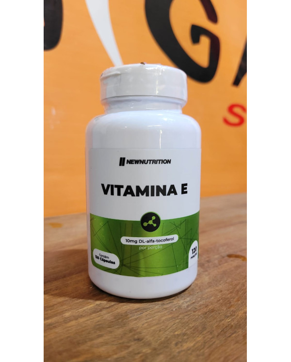 Vitamina E 10mg DL-Alfa-Tocoferol (120 cápsulas)- NewNutrition 