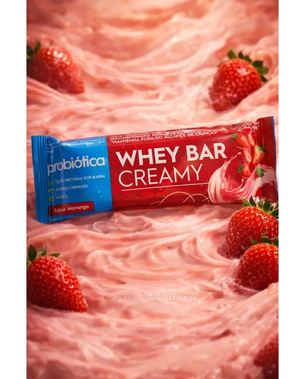 Whey Bar Creamy Unidade Probiotica
