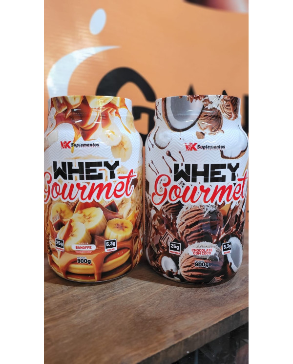Whey Gourmet 900g – VK Suplementos