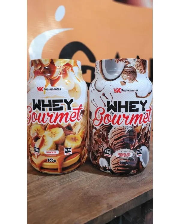 Whey Gourmet 900g – VK Suplementos