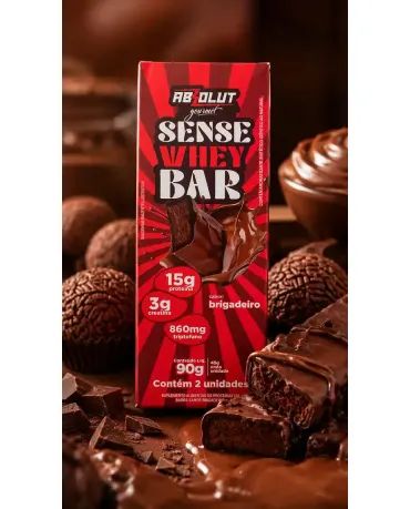 Absolut Nutrition Sense Whey Bar – Barra de Proteína com Creatina e Triptofano 90g (2 unidades de 45g)
