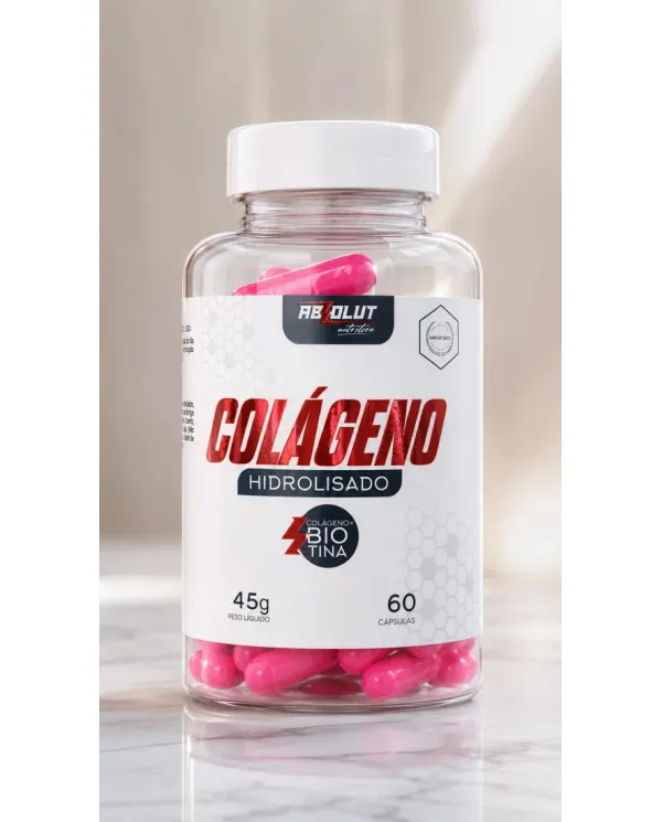 Colágeno Hidrolisado com Biotina Absolut Nutrition 60 Cápsulas