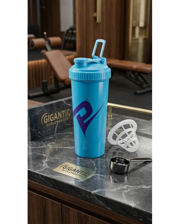 Shaker Performance Science Nutrition 650ml Azul com Filtro Anti-Grumos e Alça Integrada — Gigantic Suplementos