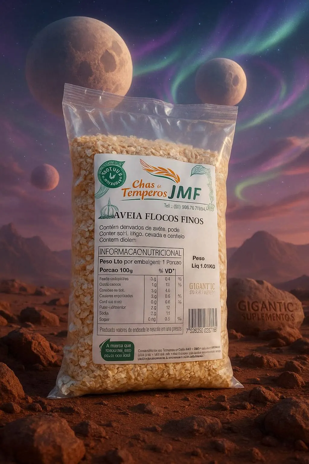 Aveia Flocos Finos JMF 1,01kg – Saudável, Natural e Nutritiva
