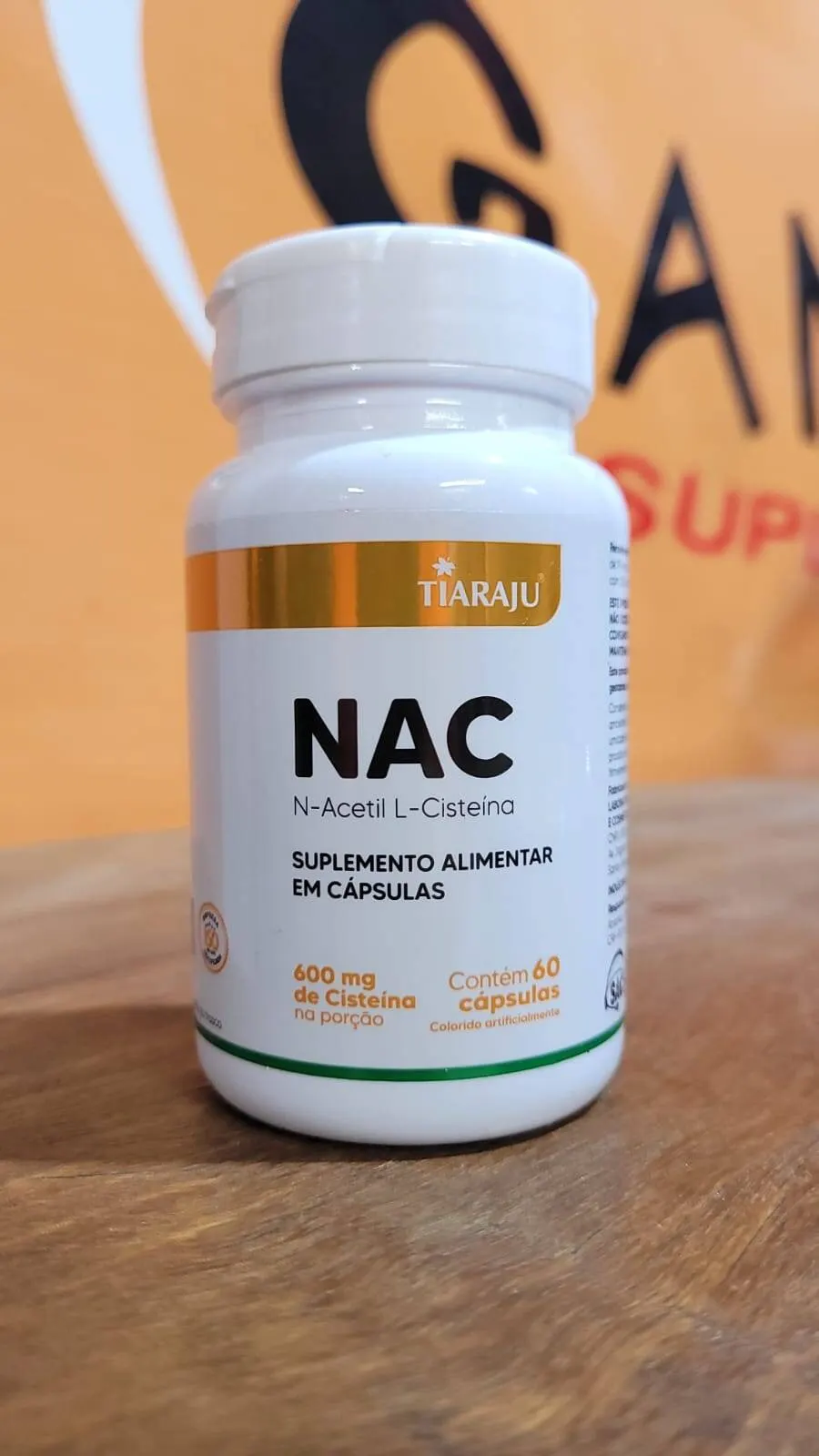 NAC 600mg (N-Acetil L-Cisteína) 60 Cápsulas – Tiaraju
