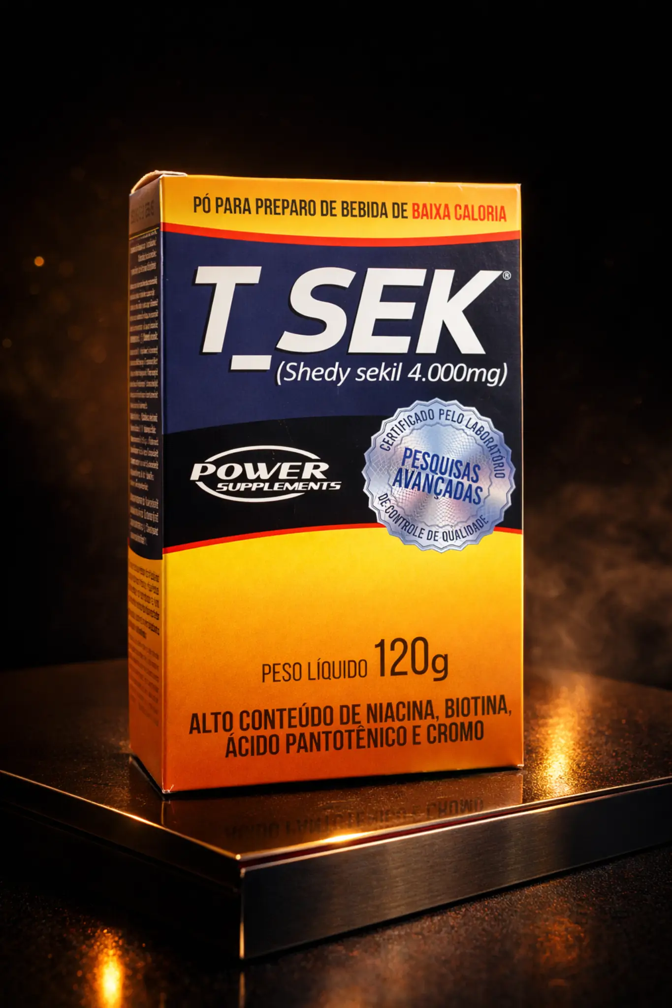 T_Sek Power Supplements Shedy Sekil 4000mg Bebida em Pó Baixa Caloria 120g